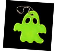 ORFOFE 10 Pièces Pendentifs Fantômes Réfléchissants Halloween Breloques Fluorescentes Jaunes Vertes pour Sacs Téléphones et Décorations de Sécurité Nocturne