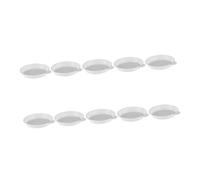 ORFOFE 10 Pièces Plateau Soucoupe Plastique pour Pots de Plantes avec Poignée Diamètre Protection et Salissures pour Jardinière Intérieure et Balcon