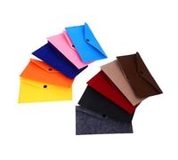 ORFOFE 10 pièces Pochettes Feutre à Bouton-Pression Lot Sac de Rangement Multifonctionnel pour Téléphone Monnaie Câbles Écouteurs Stylo Organisation Pratique et Colorée