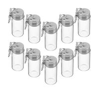 ORFOFE 10 Pièces Porte-clés Mini Fiole Verre Bouteille à Souhaits Transparente Flacons à Potions avec Couvercle Décoratif pour Porte-clés