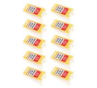 ORFOFE 10 Pièces Porte-mémos de Bureau en Acrylique Robuste Pince Étiquette Multifonction pour Bureaux et Tables D'étude, pour Collègues et Employés