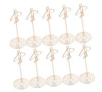 ORFOFE 10 pièces Porte-photos de Avion Rose Doré Support Mémo Polyvalent pour Cartes de Mariage et Décoration Intérieure