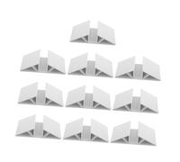 ORFOFE 10 Pièces Support Barrière Chien Triangulaire Renforcé pour Barrière Indépendante Blanche Stabilisateur pour Extérieur et Intérieur