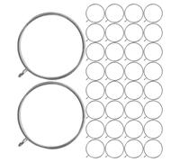 ORFOFE 100 Pièces Cadres de Pendentif à Lunette Ouverte en Alliage Argenté Rond 30mm pour Projets de Bijoux en Résine Diy, Maintient la Forme et Polyvalent pour Créations Élégantes