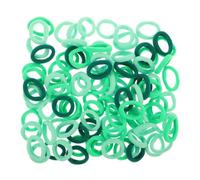 ORFOFE 100 Pièces Élastiques Cheveux Filles Vert Dégradé Sans Couture Haute Élasticité Attaches Queue de Cheval Souples Garçon Fille Petites Filles Garçon Fille Usage Quotidien et Fêtes