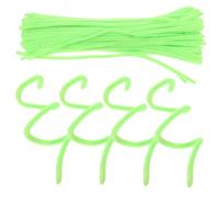 ORFOFE 100 pièces Fil Chenille Fluo Vert Kit Bricolage DIY Tiges Torsadées pour Garçon Fille et Décoration