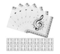 ORFOFE 100 Pièces Lot de Serviettes Papier à Notes de Musique pour Mariage et Fête Serviettes Jetables Absorbantes pour Cocktail Dessert et Décoration de Table à Thème Musical