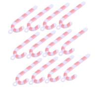 ORFOFE 100 Pièces Mini Candy Cane Ornaments Rouge Suspendre Décoration Canne Bonbon Pendentif pour DIY Bijoux et Décorations de Noël