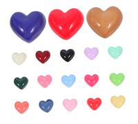 ORFOFE 100 pièces Mini Embellissements Cœur Résine à Dos Plat Charms Colorés pour Scrapbooking Bricolage Accessoires et Décorations DIY