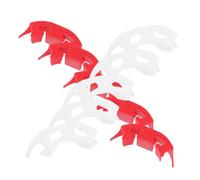 ORFOFE 100 Pièces Pince à Branche Robuste, Pince à Brindilles, Clip de Branche en Plastique Blanc et Rouge, pour Plantes et Néflier, Usage Intérieur et Extérieur, Forte Compression,