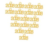 ORFOFE 100pièces Breloques Alliage pour Porte-clés Créations de Bijoux Décoratif Année Pendentifs