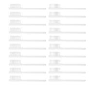 ORFOFE 100pièces Lot de Brosses à Dents Voyage Souples Manuelles avec Manche Ergonomique pour Prothèses Dentaires pour Trousse Urgence Hôtel ou Centre de Transit
