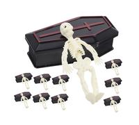 ORFOFE 10ensembles Boîtes à Cercueil Mini Plastique pour Halloween Décorations Funestes Et Contenants De Bonbons Farceurs