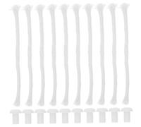 ORFOFE 10ensembles Mèches De Lampe Coton Et Support pour Torche Tiki Lampe à Huile Bouteille De Vin pour Bricolage Et Utilisation Extérieure