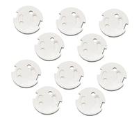 ORFOFE 10Pièces Couvercle de Prise Électrique Abs pour Prises Protection Sécurisée et Durable Adhésif Fort Design Pratique pour Garçon Fille