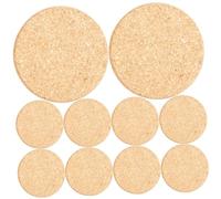 ORFOFE 10pièces Lot de Dessous De Liège pour Pots De Fleurs Intérieur Tapis De Plantes Antidérapants Protègent Meubles Et Sols des Taches Eau