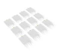 ORFOFE 12 Ensembles Barbe de GNOME Prédécoupée Blanche Fausse Fourrure avec Boule Kit DIY pour Décoration Artisanale et Création de Lutin Matériel et Facile à Utiliser