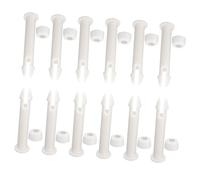 ORFOFE 12 Pièces Connecteurs pour Piscine Plastique Blanc Accessoires de Fixation Durables avec Joint Étanchéité pour Cadre Tubulaire Kit de Remplacement pour Piscine Rectangulaire