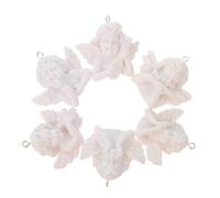 ORFOFE 12 pièces Lot de Figurines Anges Résine pour DIY Pendentifs Porte-clés Accessoires Artisanaux Décoratifs Résine