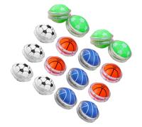 ORFOFE 12 pièces Lot de Yo-yo Plastique pour Garçon Fille Doigt Sportif Balle Colorée Aléatoire Coordination Main-œil Exercice de Flexibilité et Renforcement du Poignet Couleur Aléatoire