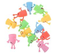 ORFOFE 12 pièces Marionnettes à Doigts Lumineuses TPR Petits Monstres Jouets de Doigt pour Garçon Fille Accessoires de Conte Créatifs et Solides