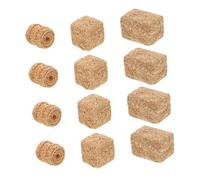 ORFOFE 12 Pièces Mini Balles de Foin Miniatures Réalistes Paille Synthétique pour Décoration de Maison de Poupée Accessoires de Ferme DIY Figurines de Scène Automne