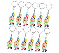 ORFOFE 12 pièces Porte-clés Clown Petit Format Pendentif Clown Décoratif pour Sac à Dos et Porte-monnaie Léger et Accessoire Cadeau Original