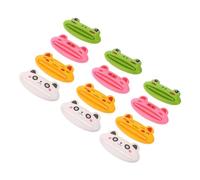 ORFOFE 12 Pièces Presse-dentifrice Garçon Fille Cartoon Manuel Tube Plastique pour Dentifrice Mains Maquillage Outil Économiseur Anti-gaspillage Facile à Utiliser Compatible Tubes Souples