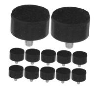 ORFOFE 12 Pièces Screw in Adjustable Furniture Levelers with Rubber Slip Pads for Tables Chairs Cabinets Vibration Absorbing Noise Reducing Feet Protecting Hardwood and Tile Floors