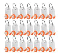 ORFOFE 120 Pièces Curtain Track Slider Rollers Twin Wheeled Plastic Guide Wheels for Sliding Curtain Rails Compatible with Bathroom and Living