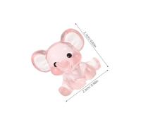 ORFOFE 15 pièces Miniature Éléphants Lumineux Figurines Résine Glow in The Dark pour Décoration de Bureau Micro Paysage Chambre Garçon Fille et Jardin Féérique