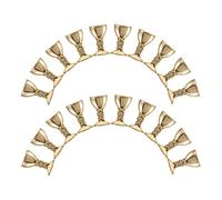 ORFOFE 150 Pièces de Petites Coupes D'offrande Dorées en Plastique Vintage, Décor Miniature pour Maison de Poupée, Décoration de Table Mariage Délicate et Créative Réutilisable