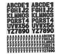 ORFOFE 16 Feuilles Autocollants Lettres Noirs Auto Adhésifs Vinyle Résistants pour Boîte Aux Lettres Bouteilles Fenêtres Scrapbooking et Décorations Polyvalentes