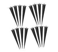 ORFOFE 16 pièces Lot de Supports Aluminium pour Lampes Solaires de Jardin Piquets Stables pour Pelouse et Extérieur Accessoires pour Lampes Solaires de Cour et Jardin