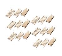 ORFOFE 18 Mini Traîneaux en Bois Brut à Suspendre Décoration de Sapin de Noël DIY Ornements pour Mariage et Fêtes Modèle Miniature Solide Lot de 18 Pièces 6X Taille 1 6X Taille 2