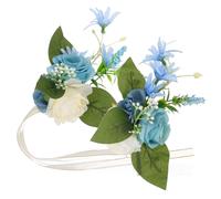 ORFOFE 1ensemble Corsage De Poignet Fleurs Artificielles Pour Mariage De Main Poignet Décoration Élégante Pour Mariée Et Marié Accessoire De Photographie De Mariage
