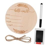ORFOFE 1ensemble Plaque Bois Annonce De Naissance Pour Tampon Encreur Et Stylo De Cartes Mensuelles Pour Capturer Les Moments Clés Du Année