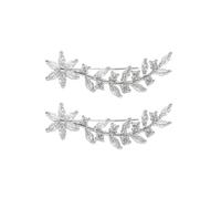 ORFOFE 1Paire Boucles Oreilles Grimpantes Fleuries pour Femmes Design Minimaliste et Accessoires Non Percés pour Look Élégant