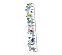 ORFOFE 1pièce Sticker Mural Amusant à Mesurer Pour Garçon Fille Décoration Réutilisable Avec Personnages Cartoons Pour Chambre Salon Salle De Bain