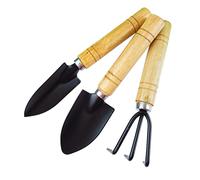 ORFOFE 2 Ensembles Mini Outils de Jardinage avec Manche Antidérapant Pelle Râteau et Truelle Portables pour Creuser et Transplanter Kit Compact pour Entretien Extérieur et Intérieur des