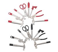 ORFOFE 2 Ensembles Miniature Tool Kit for Dollhouse Decoration Compact Realistic Hammer Wrench Pliers Screwdriver for DIY Miniature Scenes and Photography Props