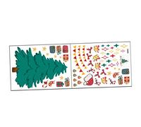 ORFOFE 2 Feuilles Sticker Sapin De Noel Décorations De Noël Pour Les Fenêtres Stickers Muraux Sapin De Noel Sticker Mural Nouvel An Fenêtre De Noël S'accroche Stickers Muraux De Pvc