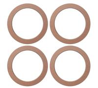 ORFOFE 2 Paires Anneaux Rapides pour Haut-parleurs de Voiture, Entretoises pour Haut-parleurs Automobiles, Bois Marron, 5 Pouces, pour Haut-Parleur de Milieu de Grave et Réparation