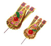 ORFOFE 2 Paires Décorations Rituelles Accessoires D'encensoir Bouddhiste Décoration Feng Shui Chinois Dessus D' De Culte De Guanyin Bâtons Brûle-Parfum Ornements Chanceux Plastique