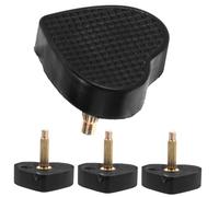 ORFOFE 2 paires Embouts de Talons Hauts Forme de Cœur Pointes de Remplacement Résistantes pour Réparation de Chaussures à Talons Accessoires Pratiques et Durables