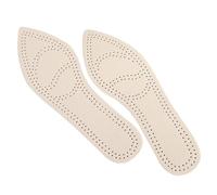 ORFOFE 2 paires Semelles Intérieures Cuir de Vache Détachables pour Talons Hauts Absorbantes et Respirantes Antidérapantes et Confortables pour Pointures