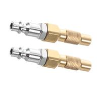 ORFOFE 2 pièces Adaptateur de Tuyau Air Embout Gonfleur Fileté pour Pneus Raccord Rapide Mâle Robuste Connexion Stable pour Compresseurs et Gonflage Précis