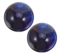 ORFOFE 2 Pièces Balles de Préhension Résine Effet Marbre Lot de Sphères Décoratives pour Exercice des Mains Amélioration Mobilité et Ornement de Bureau ou Maison