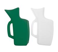 ORFOFE 2 pièces Bouteille Urine Portable Adaptée aux Femmes Urinoir Pratique Plastique Épais pour Voyage Maison et Hôpital Réutilisable et Facile à Nettoyer