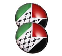 ORFOFE 2 pièces Broche Drapeau Palestine Métal Émaillé Épingles Patriotique Collectible Pins Accessoire Mode pour Vêtements Sacs Engagement Social